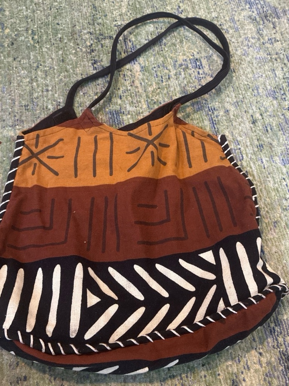 Women's Brown Patterned Strappy Tank Top
